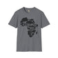 African map unisex softstyle tee Funky African