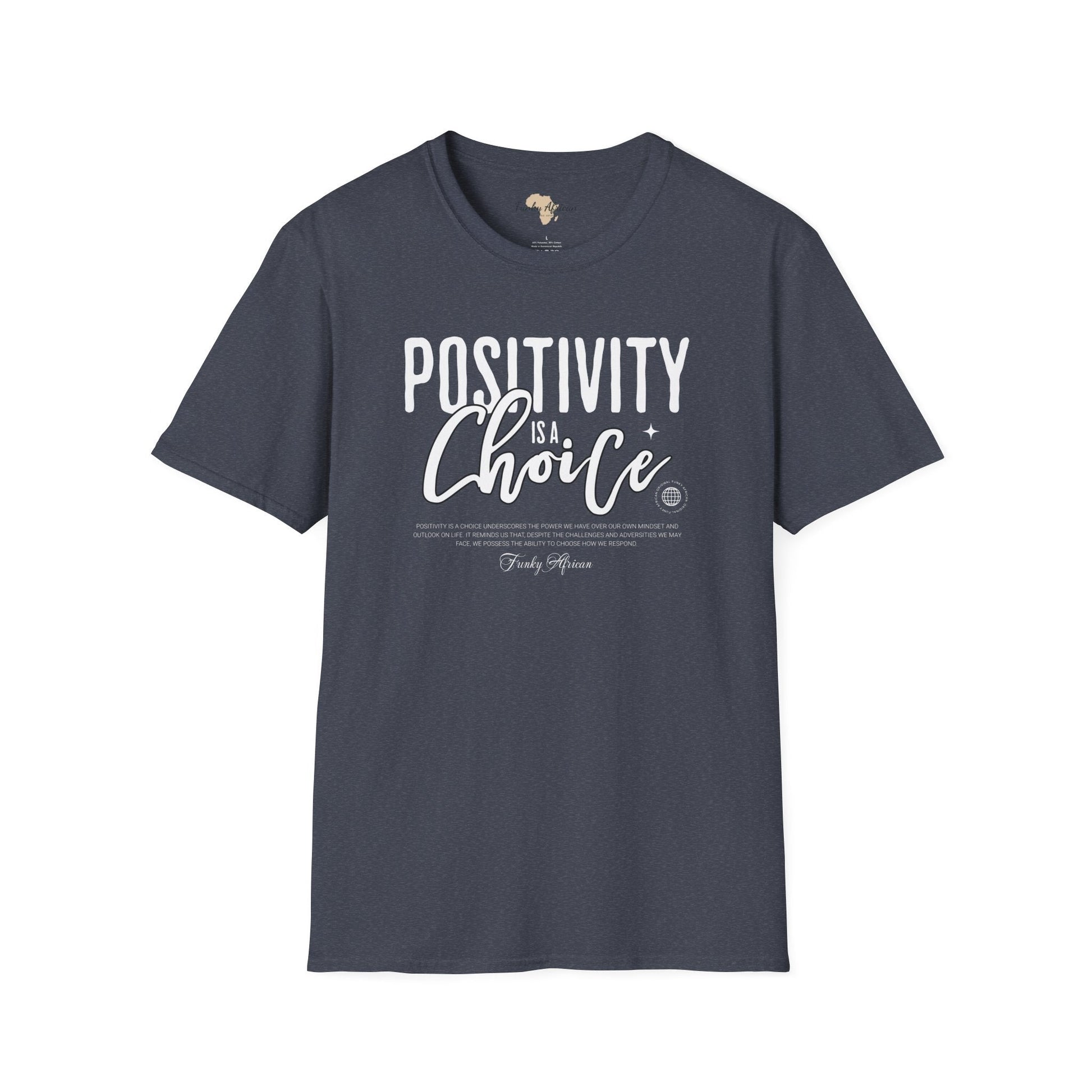 Positivity is a choice unisex softstyle tee Funky African