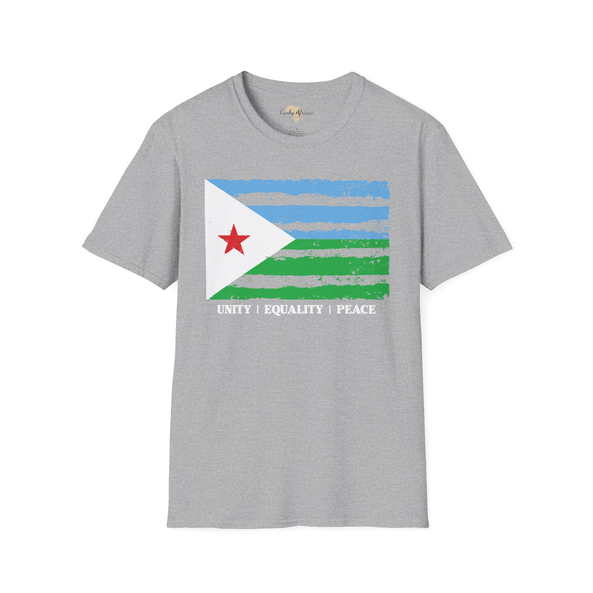 Djibouti strip unisex softstyle tee Funky African