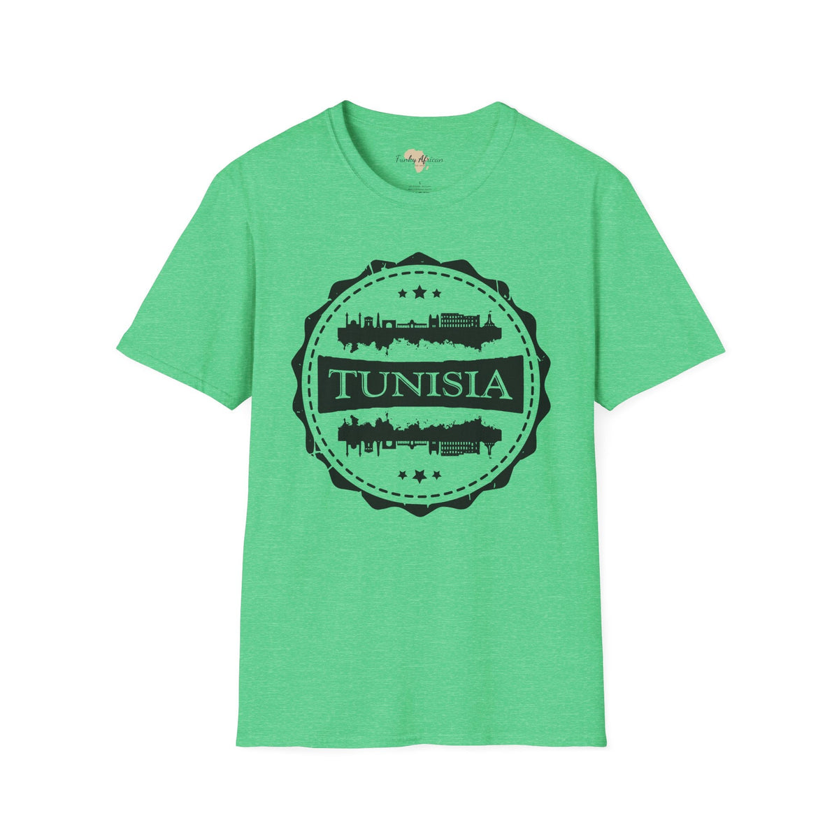 Tunisia Stamp unisex tee Printify