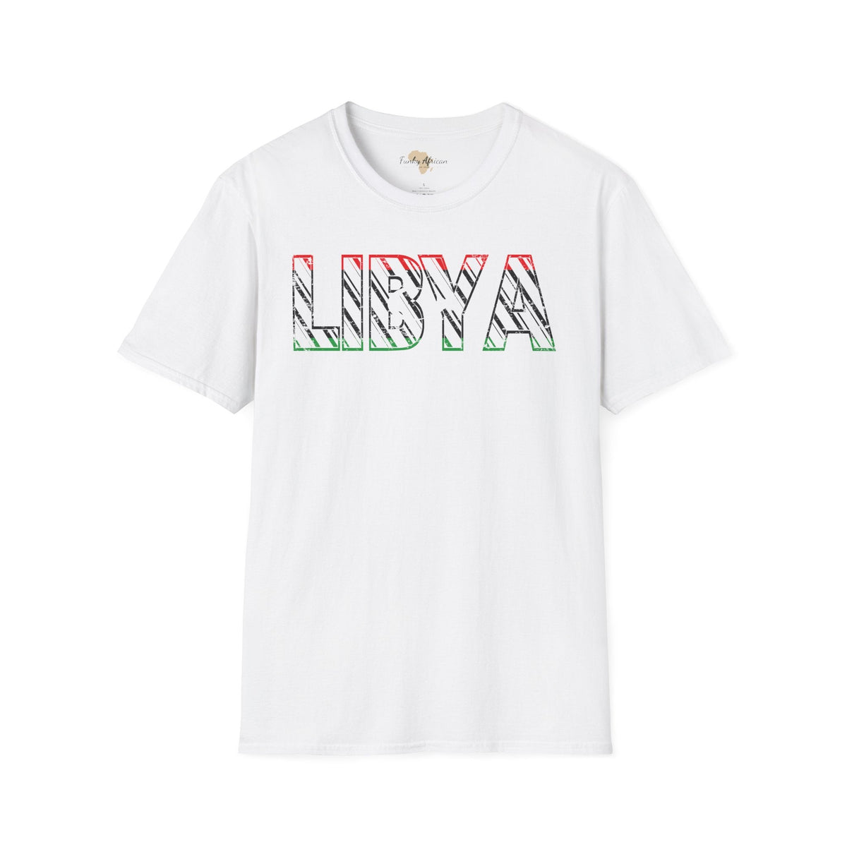 Libya text unisex softstyle tee Funky African