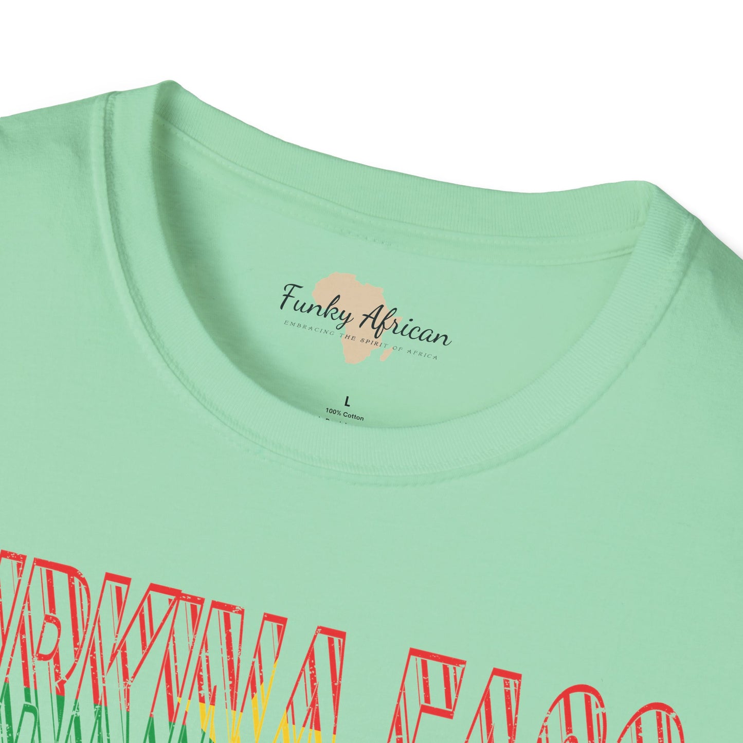 Burkina Faso text unisex softstyle tee