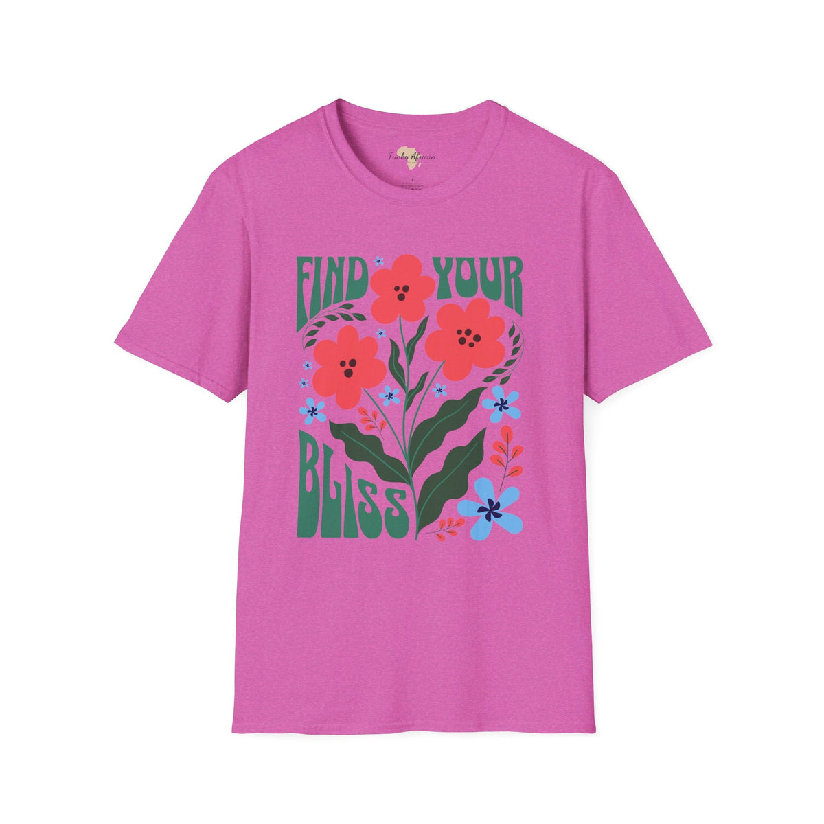 Find your bliss unisex softstyle tee Funky African