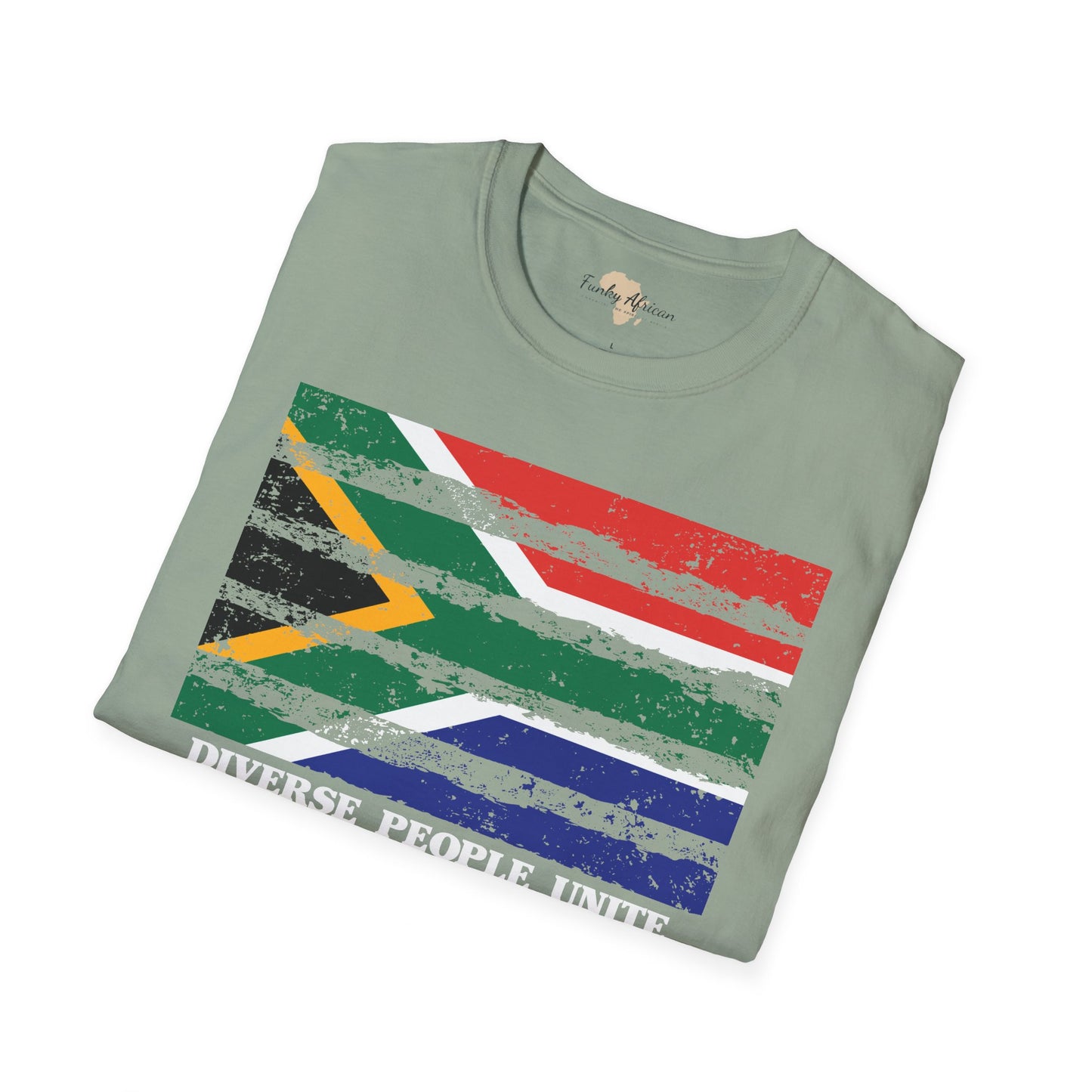 South Africa strip unisex softstyle tee