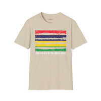 Mauritius strip unisex softstyle tee Funky African