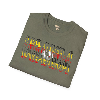 Uganda text unisex softstyle tee