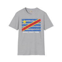 DR Congo strip unisex softstyle tee Funky African