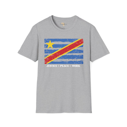 DR Congo strip unisex softstyle tee