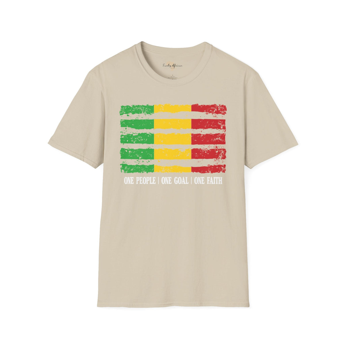 Malian strip unisex softstyle tee Funky African