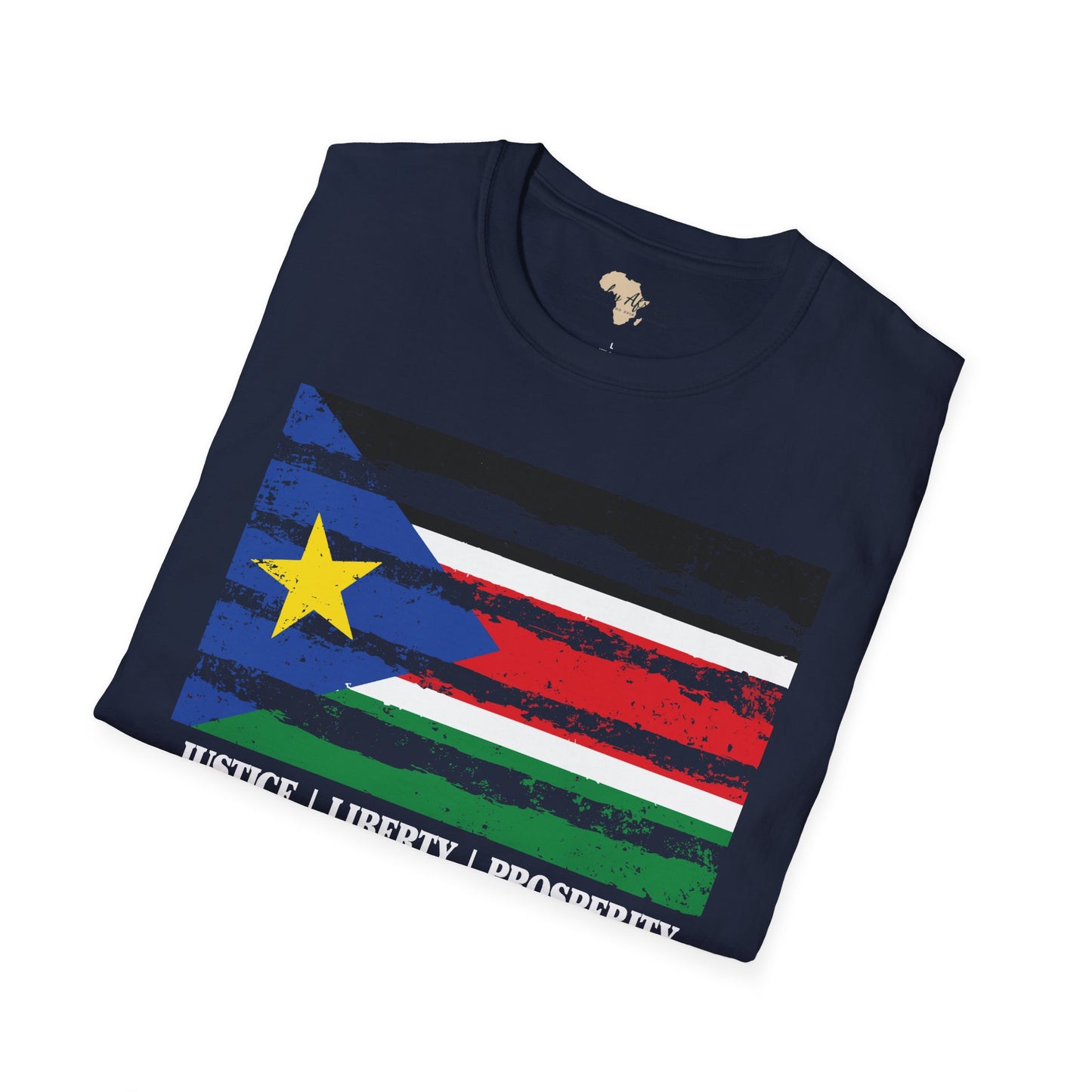 South Sudan strip unisex softstyle tee