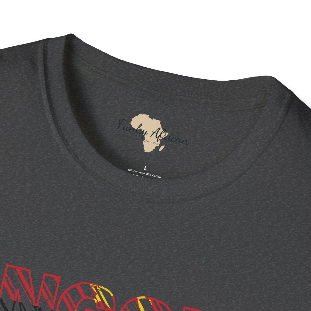 Angola text unisex softstyle tee Funky African