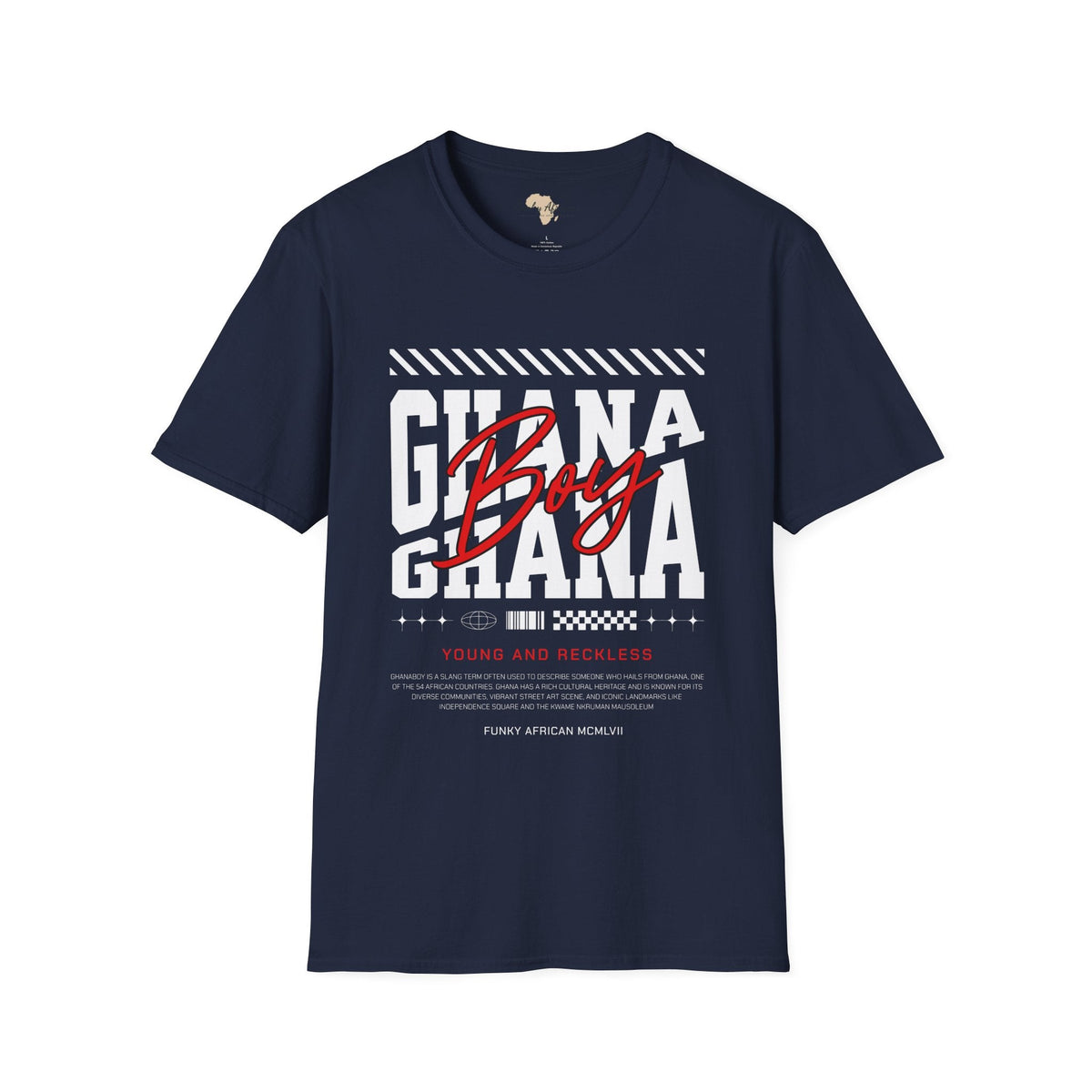 Ghana boy unisex softstyle tee Funky African