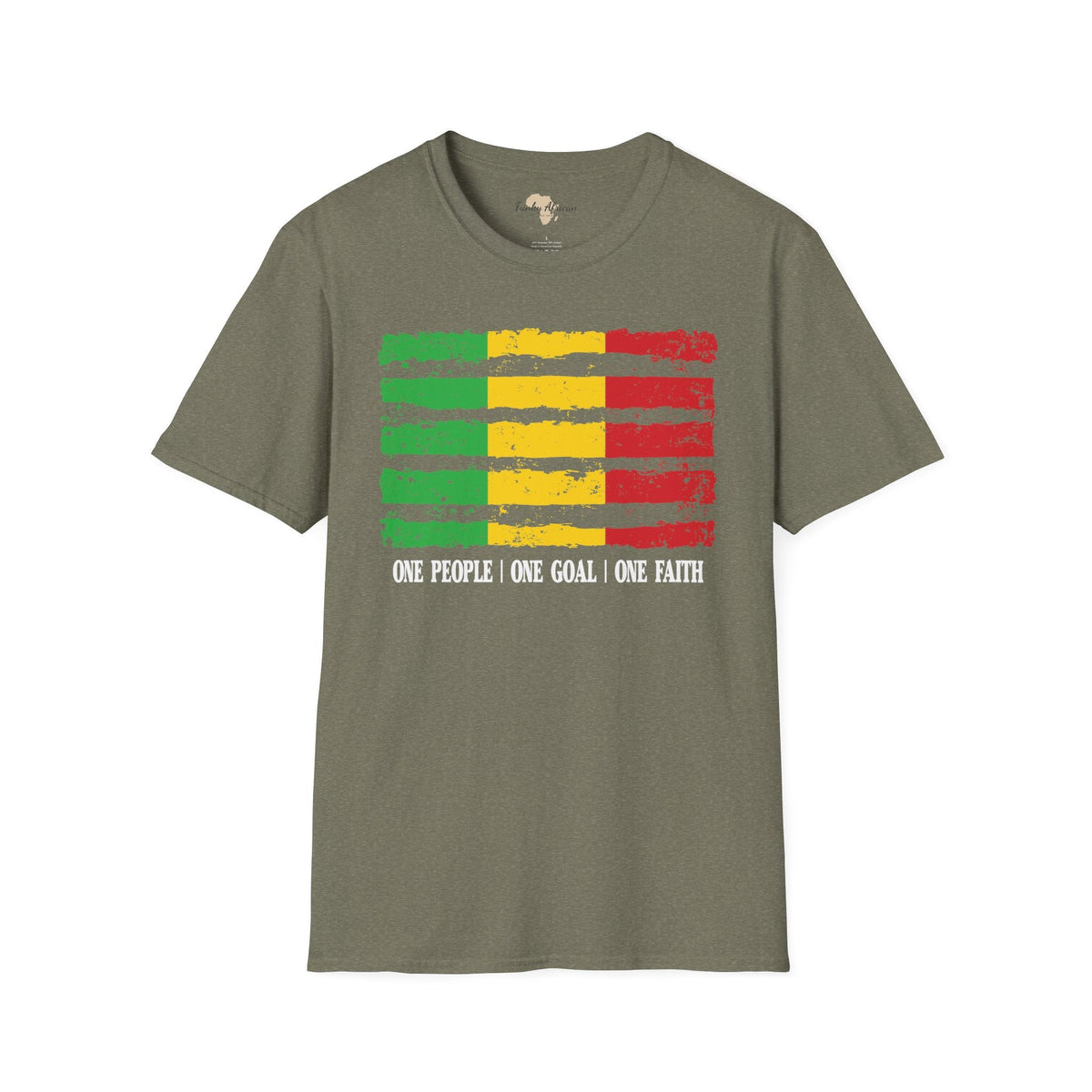 Malian strip unisex softstyle tee Funky African