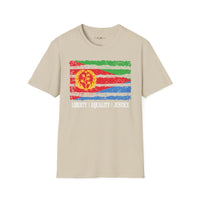 Eritrea strip unisex softstyle tee Funky African