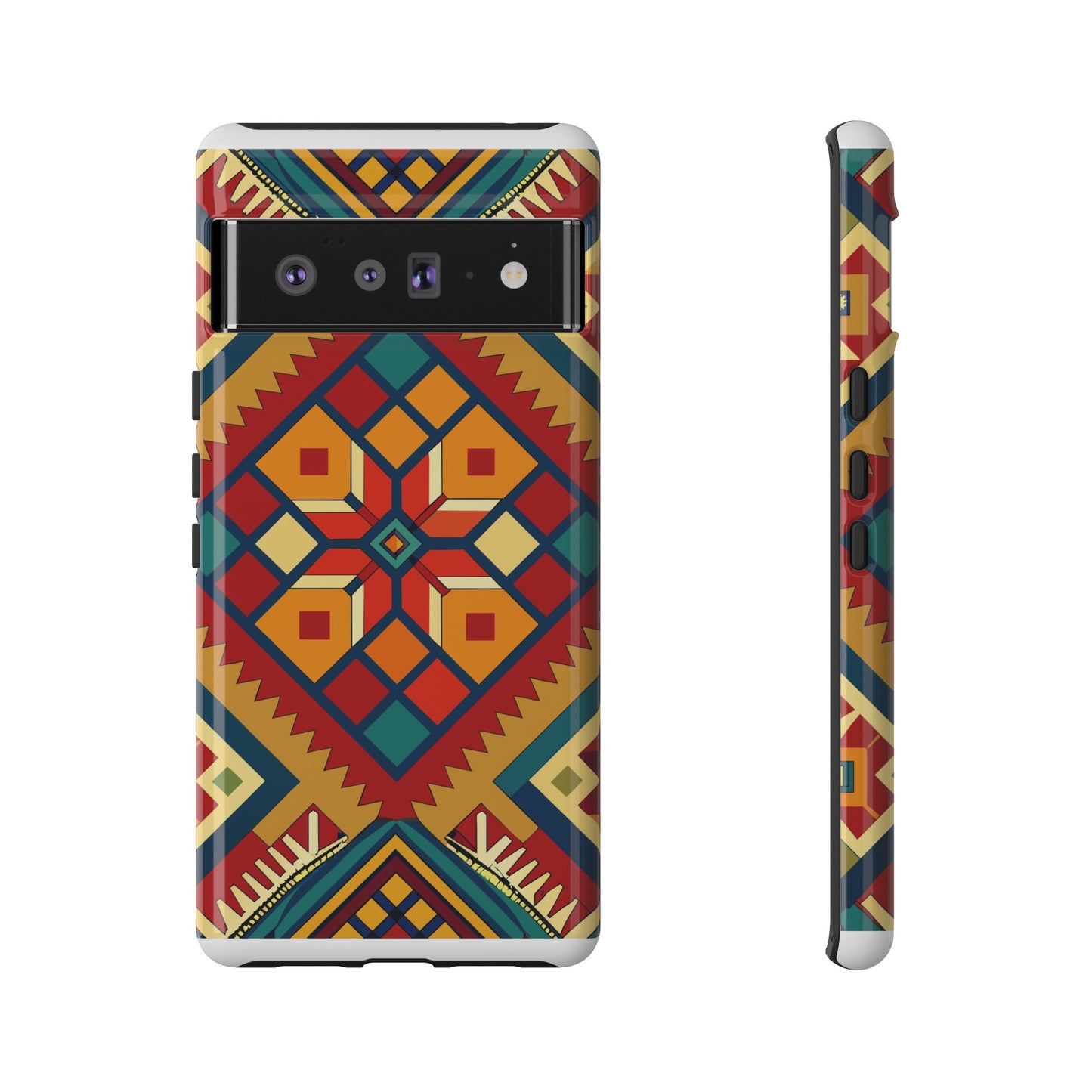 African Print Google Pixel Tough Cases