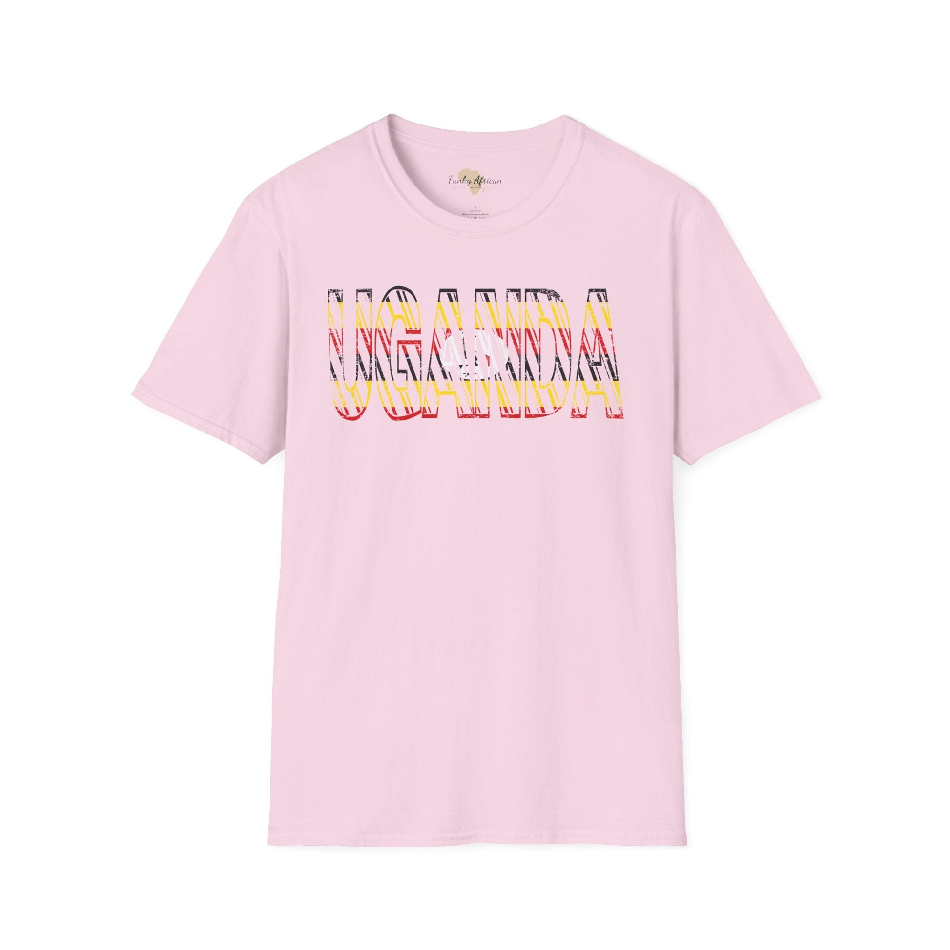 Uganda text unisex softstyle tee Funky African