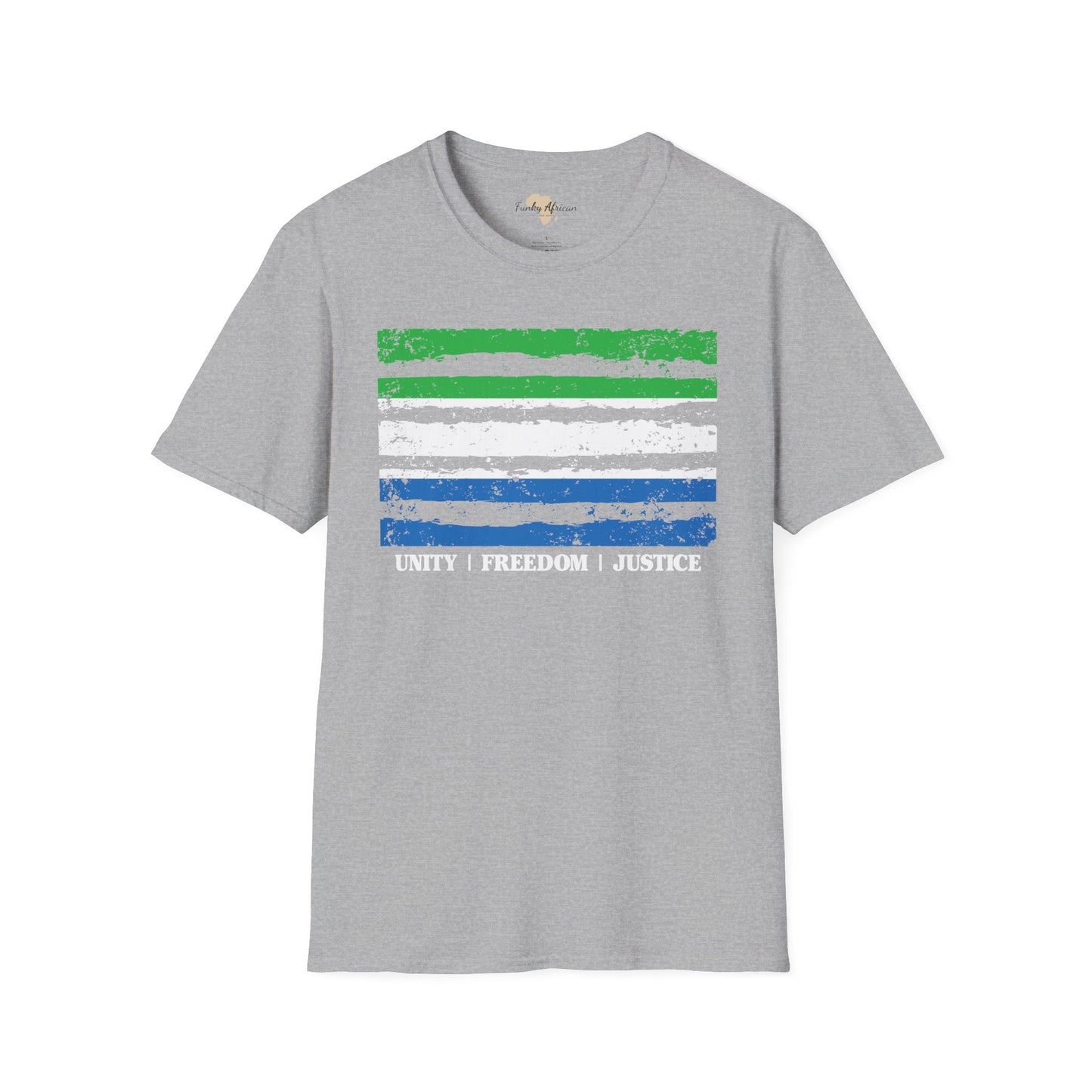 Sierra Leone strip unisex softstyle tee