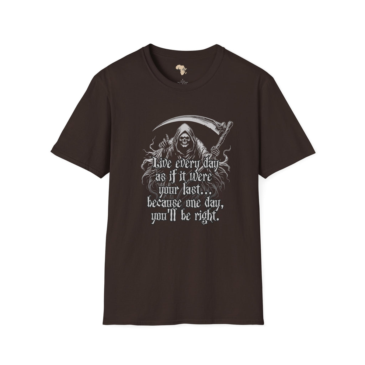 Live everyday unisex softstyle tee Funky African