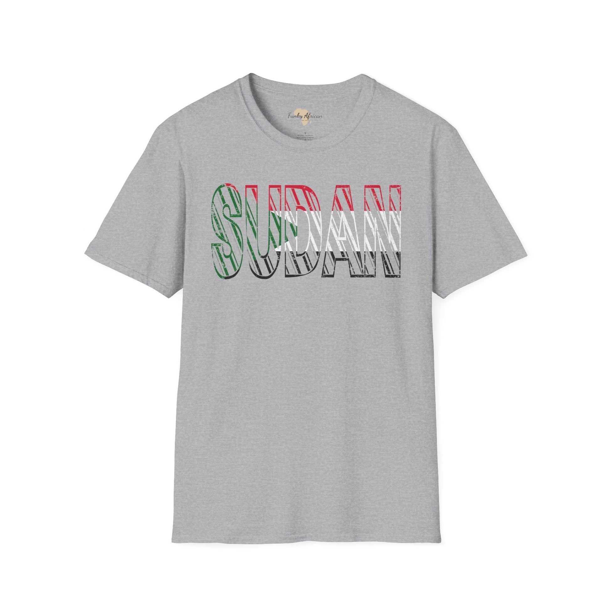 Sudan text unisex softstyle tee Funky African