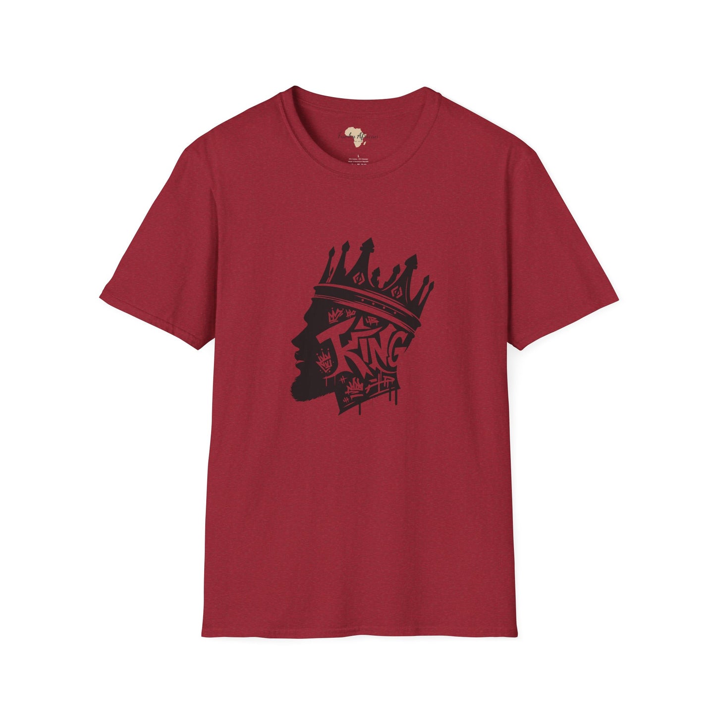 African King graffiti unisex softstyle tee