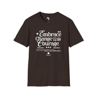 Embrace change unisex softstyle tee Funky African