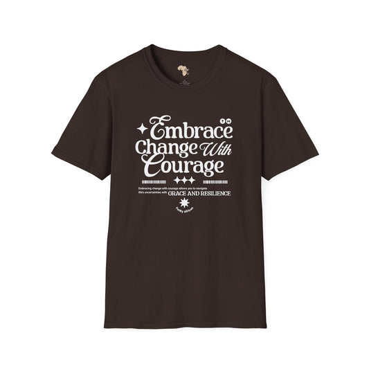 Embrace change unisex softstyle tee Funky African