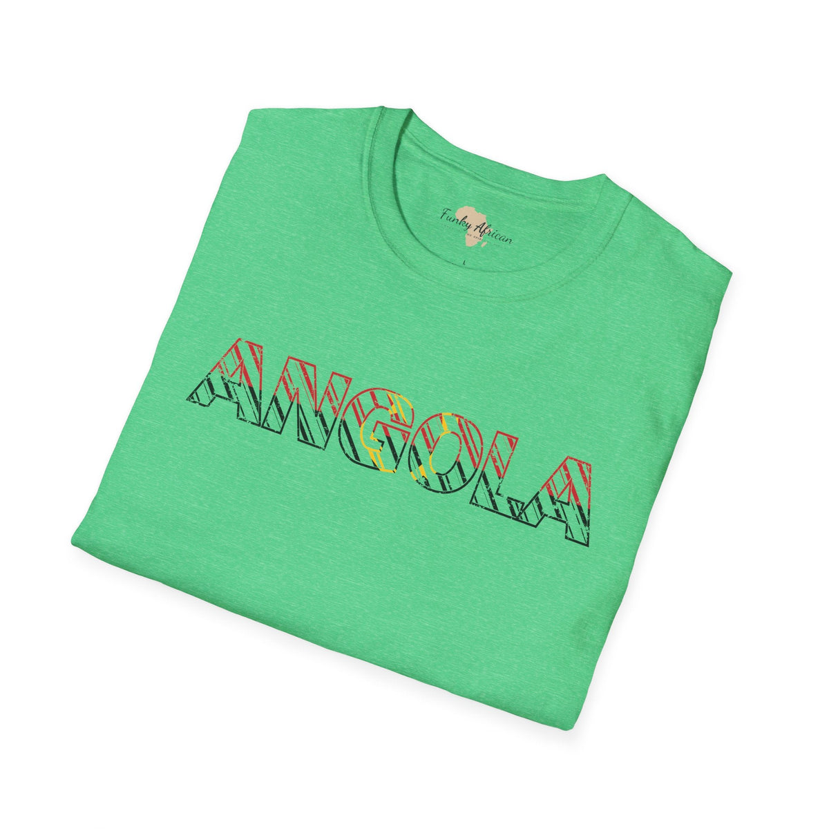 Angola text unisex softstyle tee Funky African