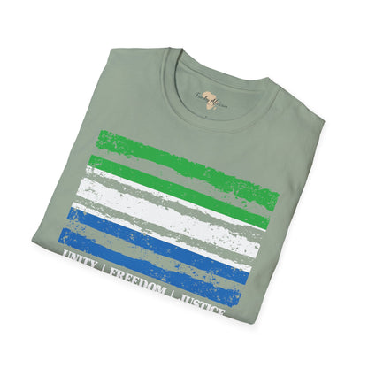 Sierra Leone strip unisex softstyle tee