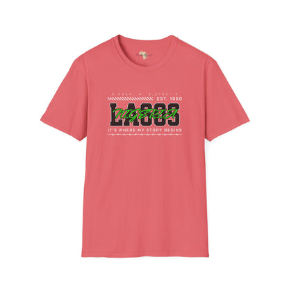Lagos nigeria unisex softstyle tee