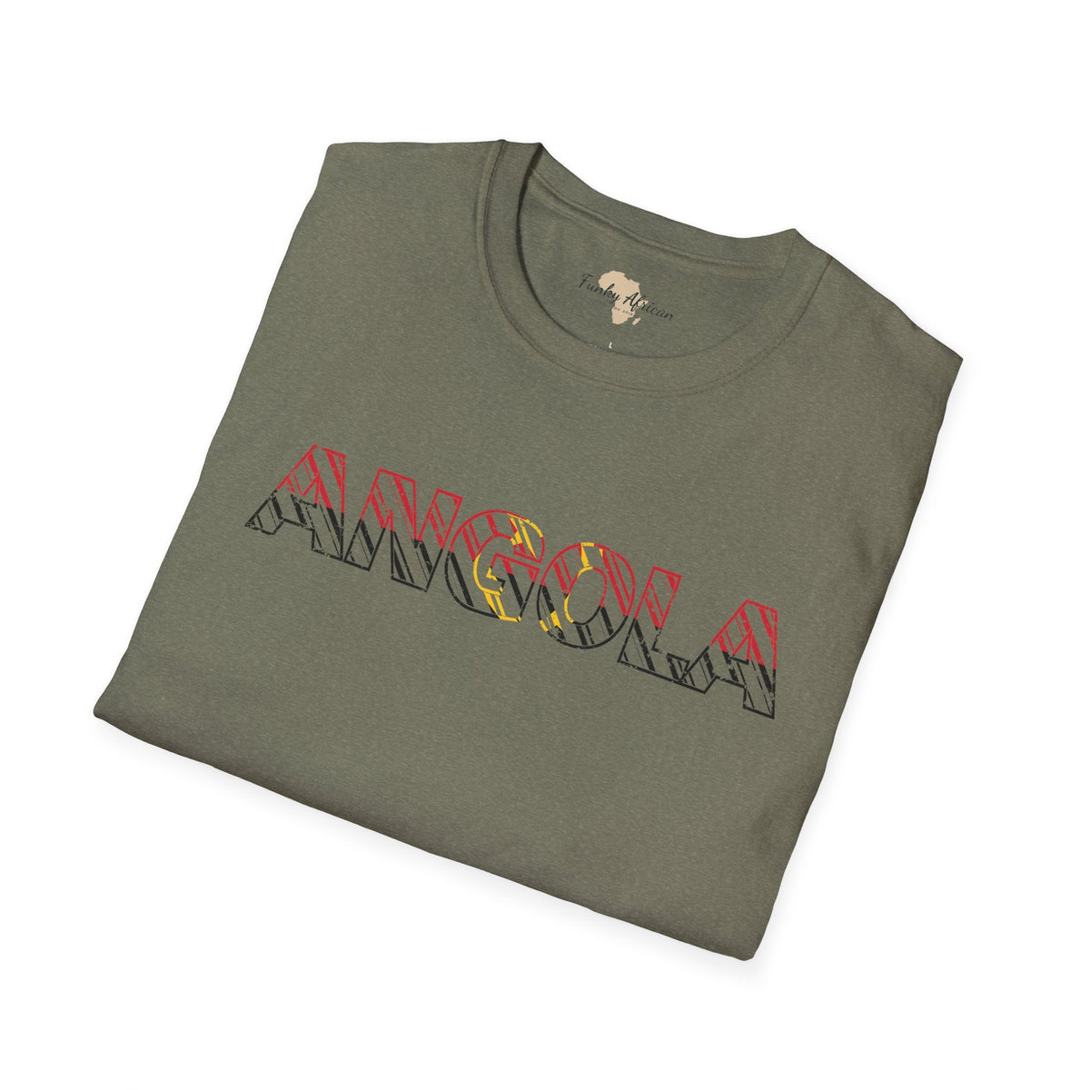 Angola text unisex softstyle tee Funky African