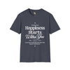 Happiness starts from within unisex softstyle tee Funky African