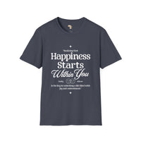 Happiness starts from within unisex softstyle tee Funky African