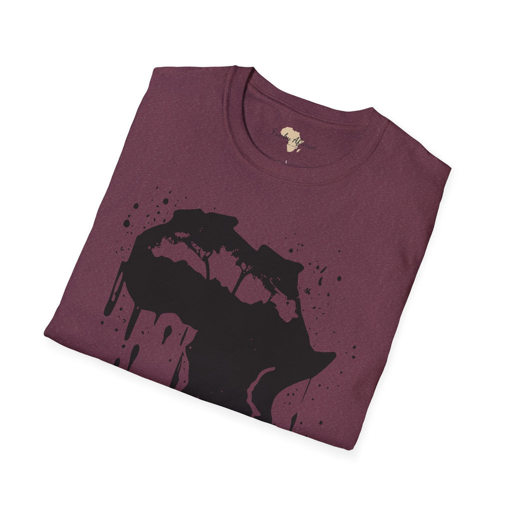 African map graffiti unisex softstyle tee Funky African