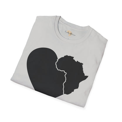 Love, Africa graffiti unisex softstyle tee