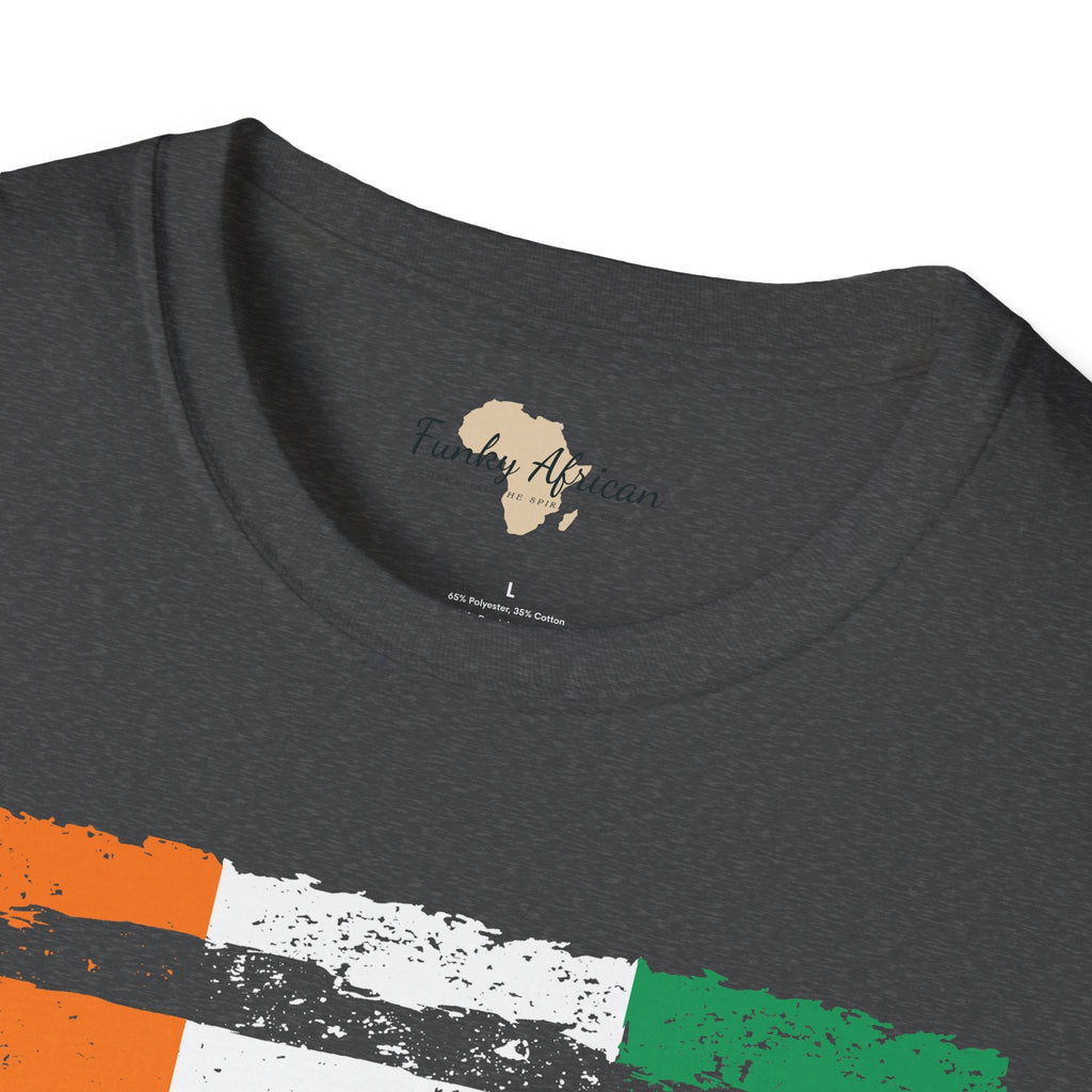 Côte d'Ivoire strip unisex softstyle tee Funky African