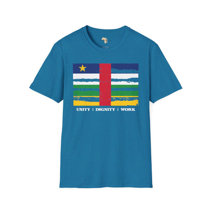 Central African Republic strip unisex softstyle tee