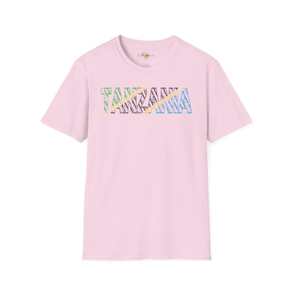 Tanzania text unisex softstyle tee