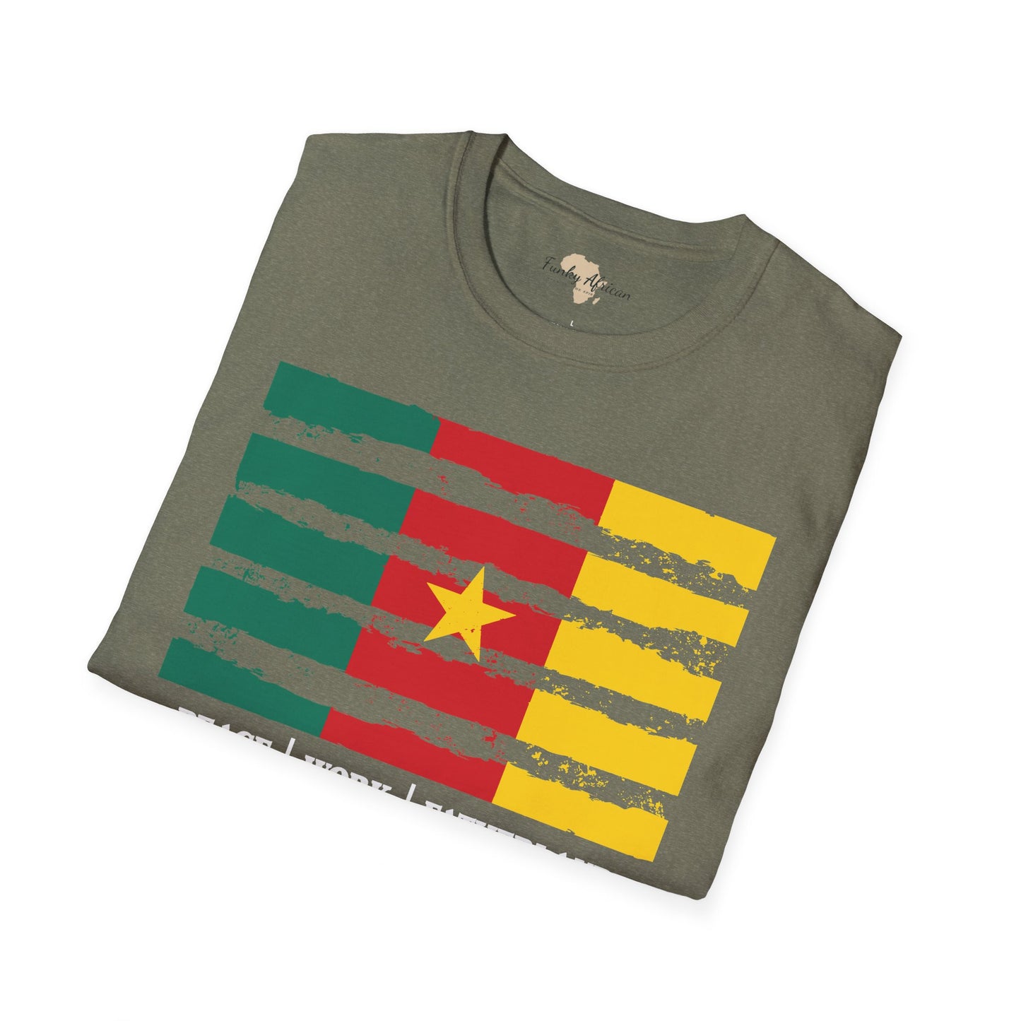 Cameroon strip unisex softstyle tee