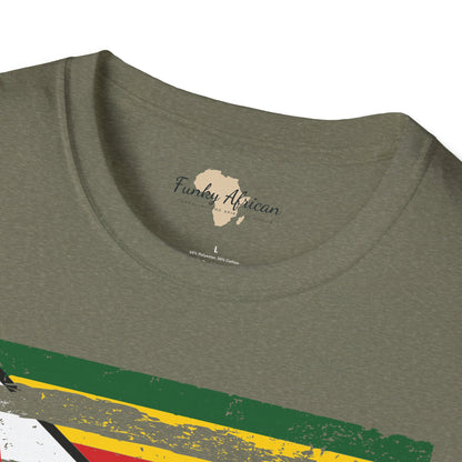 Zimbabwe strip unisex softstyle tee