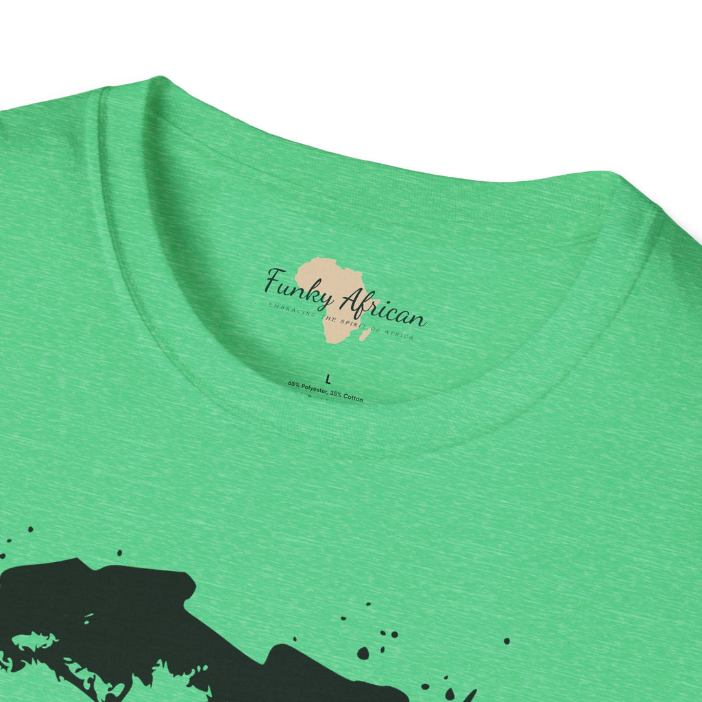 African map graffiti unisex softstyle tee Funky African