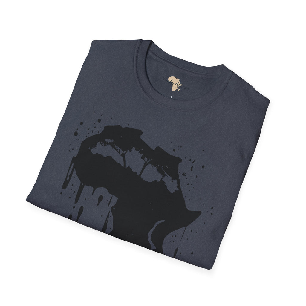 African map graffiti unisex softstyle tee Funky African