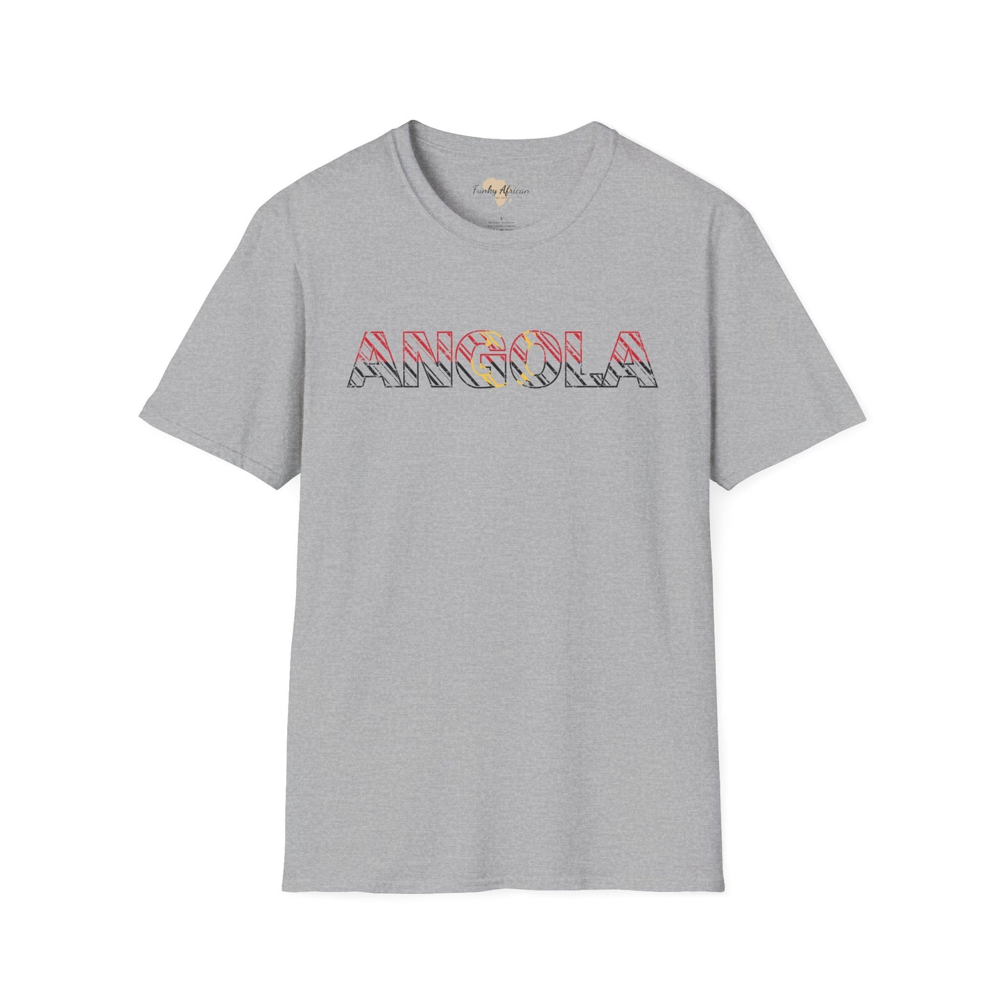 Angola text unisex softstyle tee