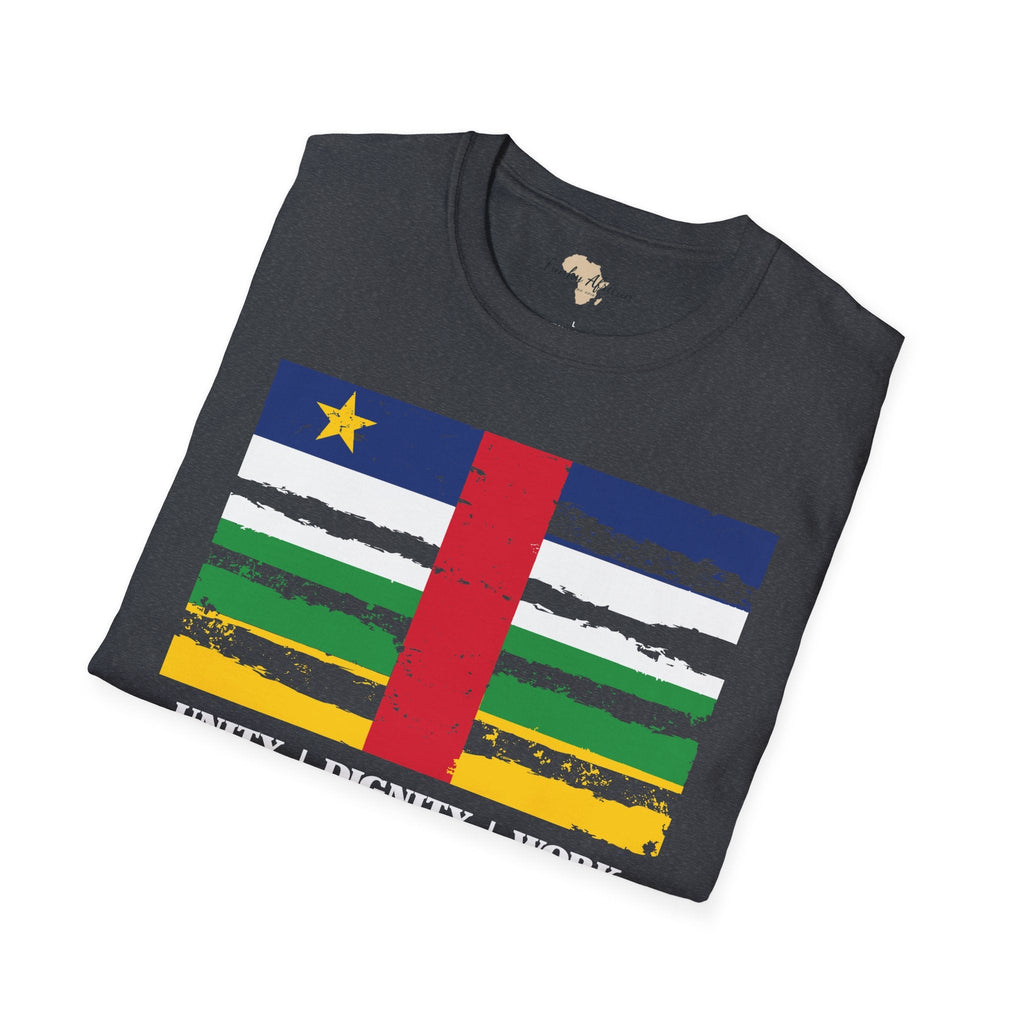 Central African Republic strip unisex softstyle tee Funky African