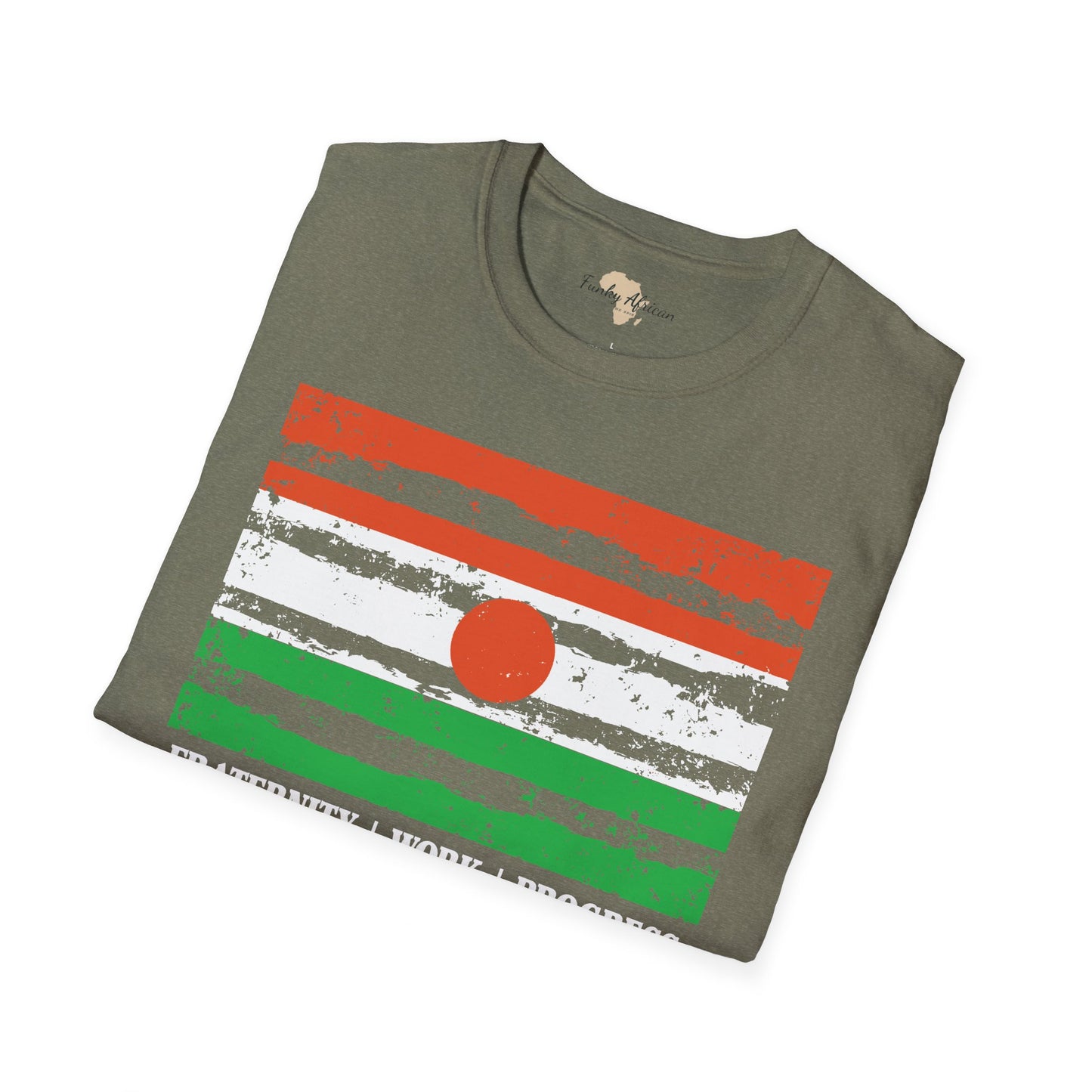 Nigerien strip unisex softstyle tee