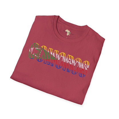 Comoros text unisex softstyle tee