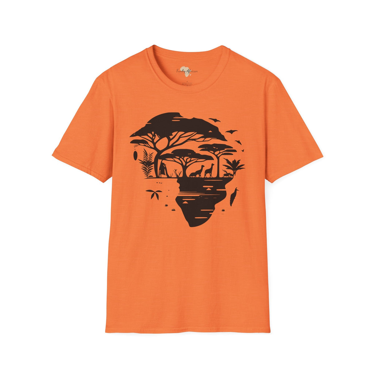 African map graffiti unisex softstyle tee Funky African