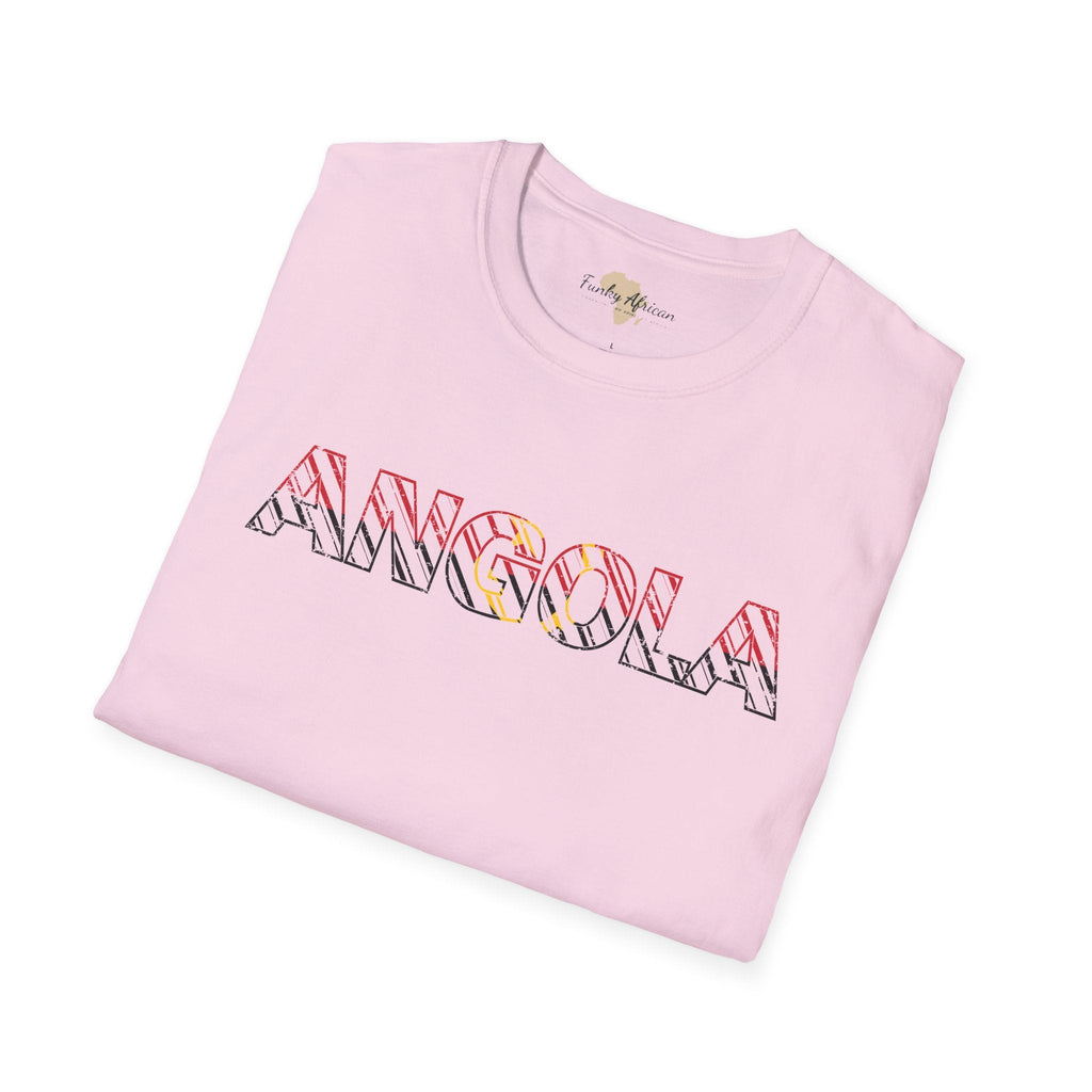 Angola text unisex softstyle tee Funky African