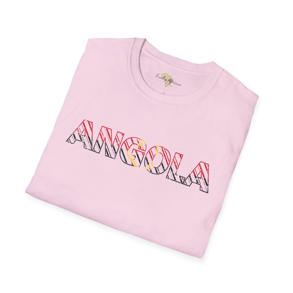Angola text unisex softstyle tee Funky African