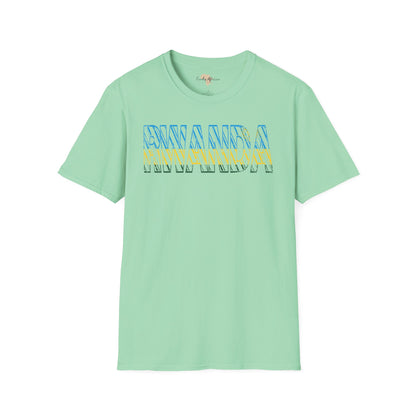 Rwanda text unisex softstyle tee