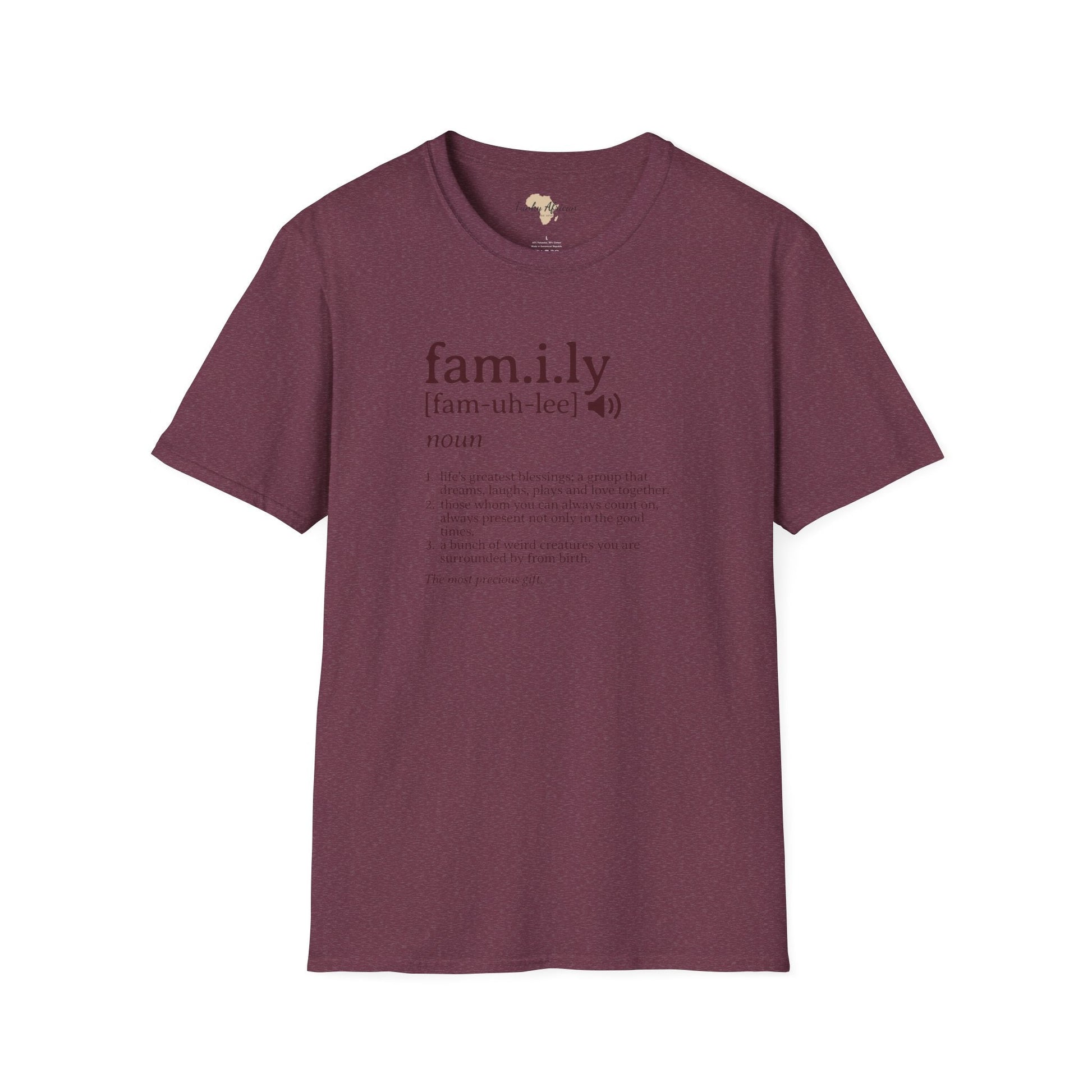 Family unisex softstyle tee Funky African